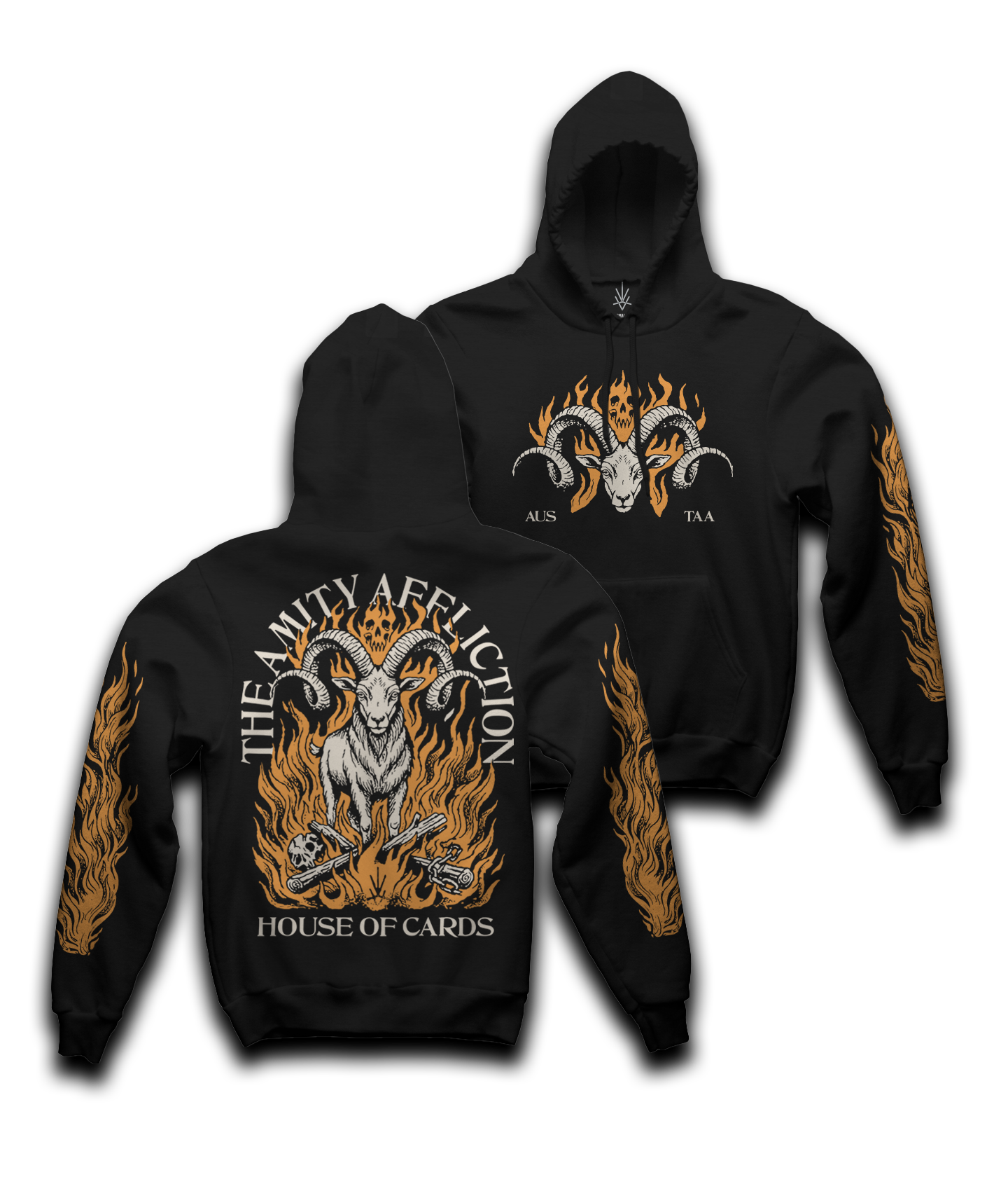 Goat - Black Pullover Hooded Sweatshirt - PRE-ORDER