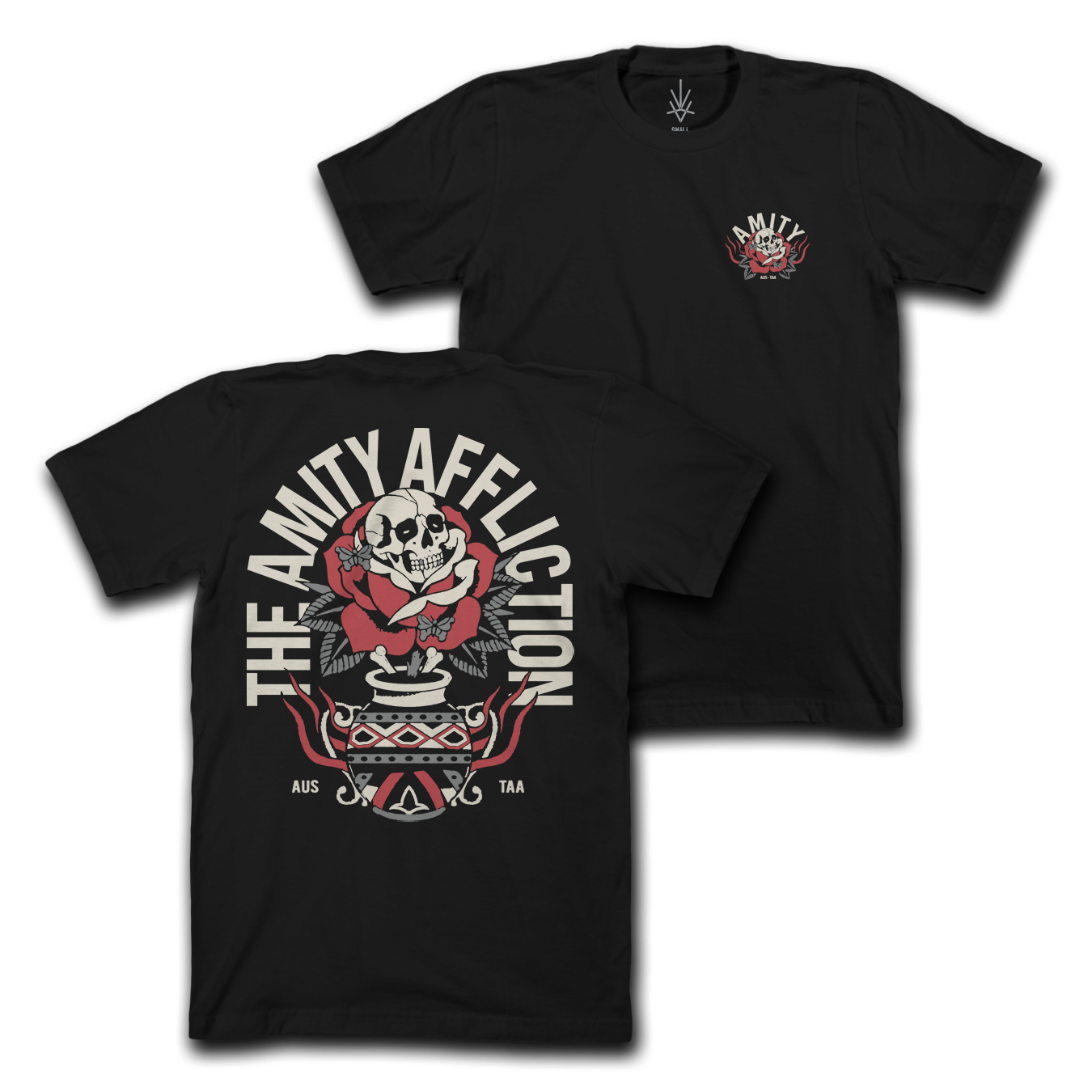 Skull Vase - Black T-Shirt